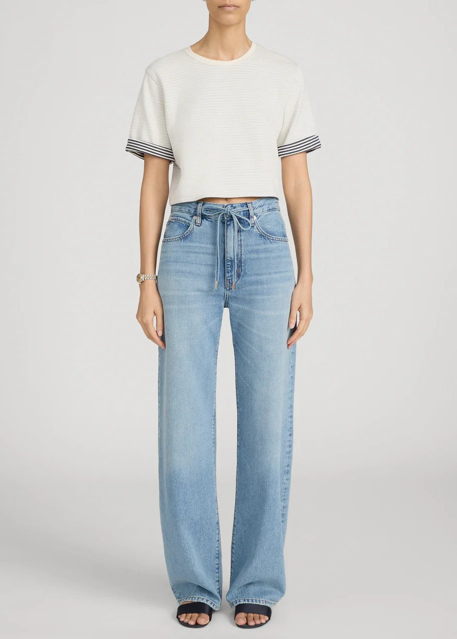 Woman in blue jeans