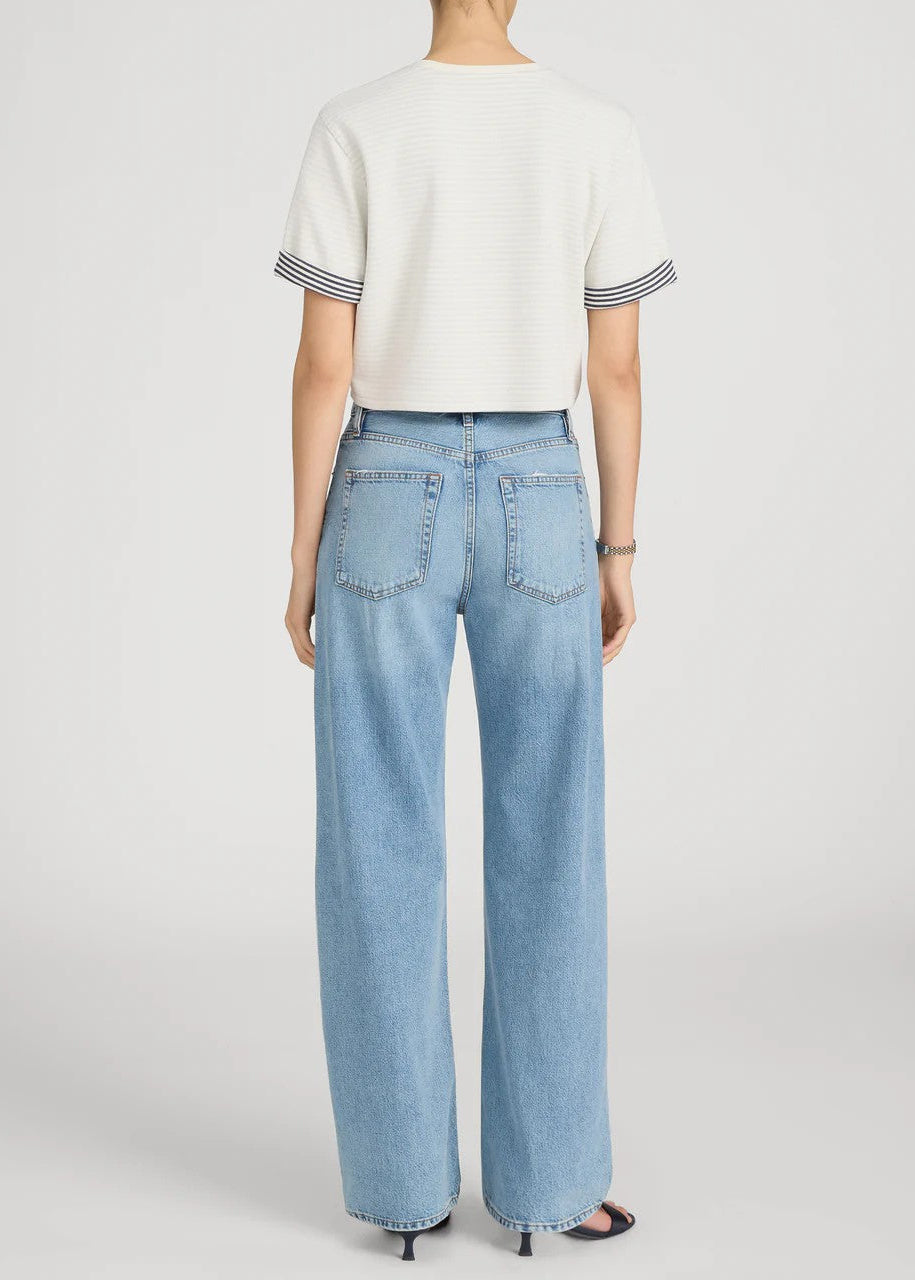 Woman in blue jeans