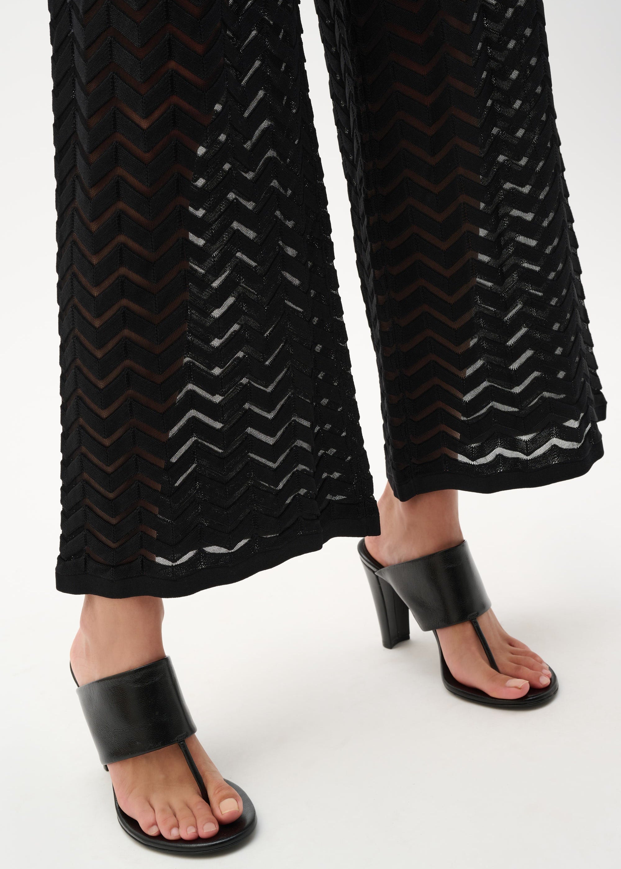 Chevron Stitch Culotte Pants