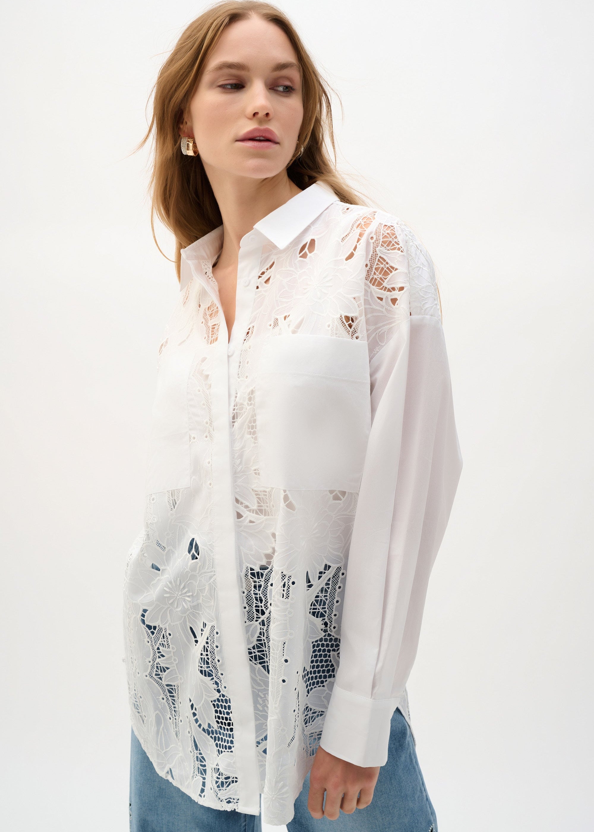Cotton Lace Shirt