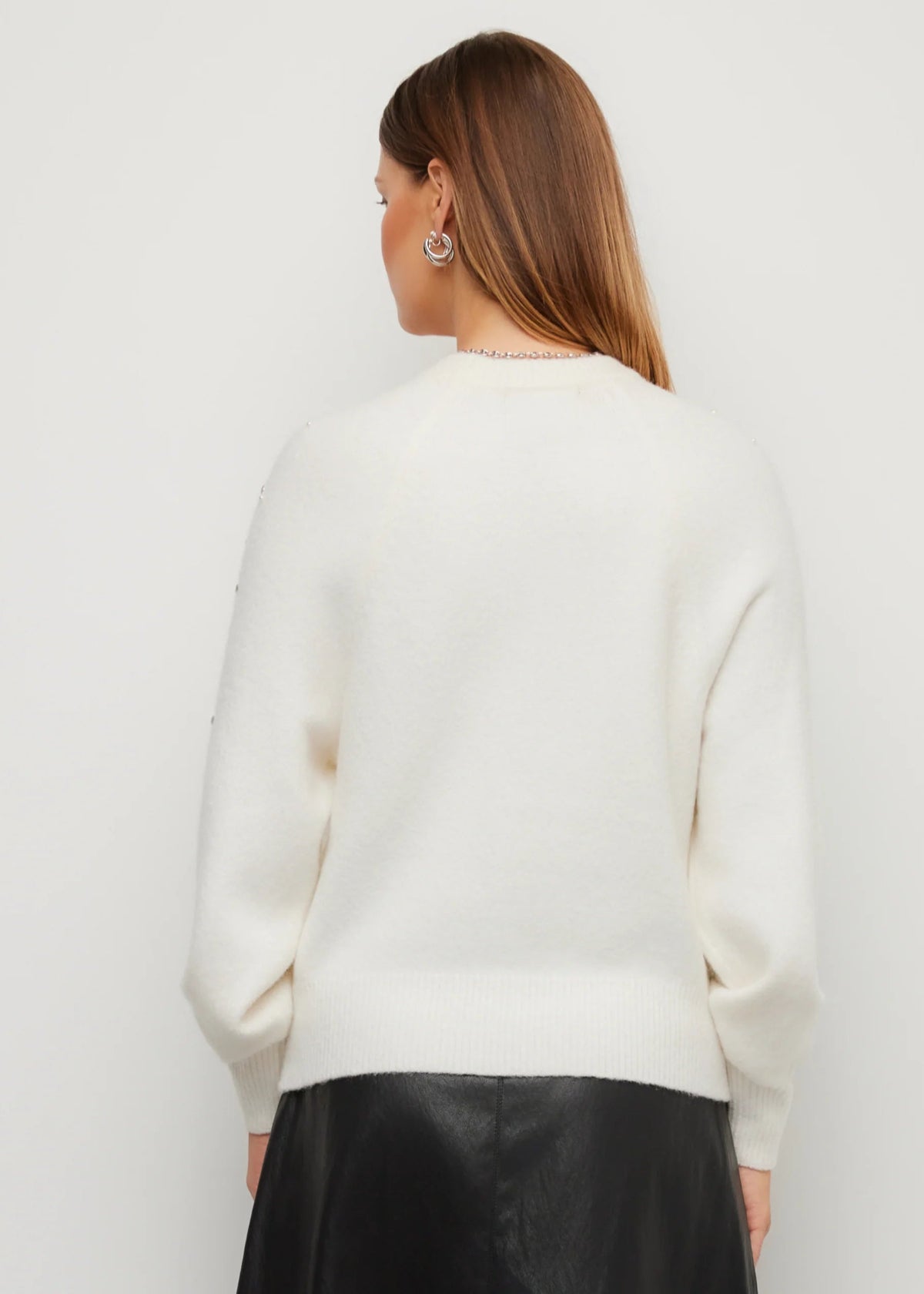 Kristell Pearl And Gem Embellished Sweater