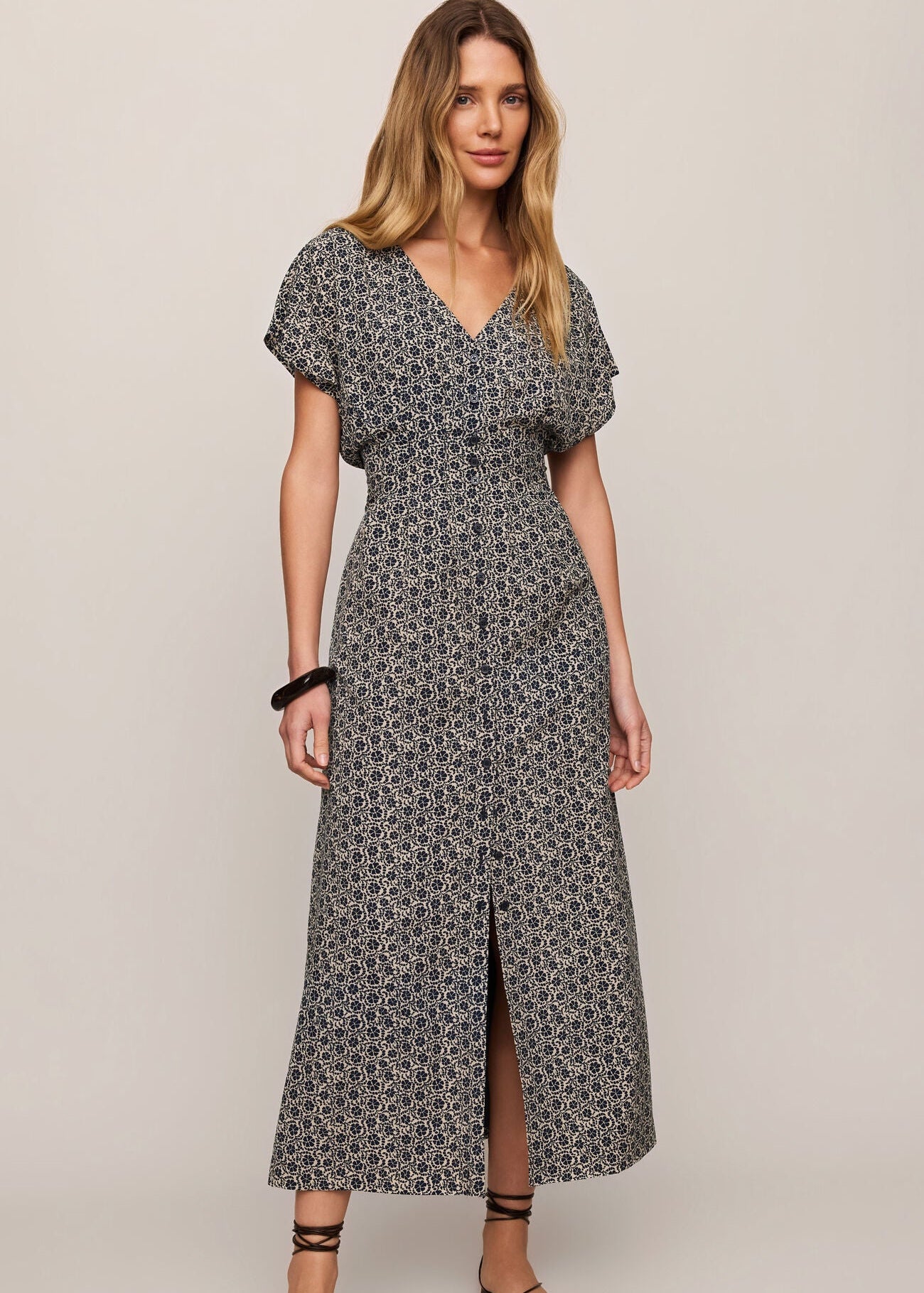 Woman in Floral Dress