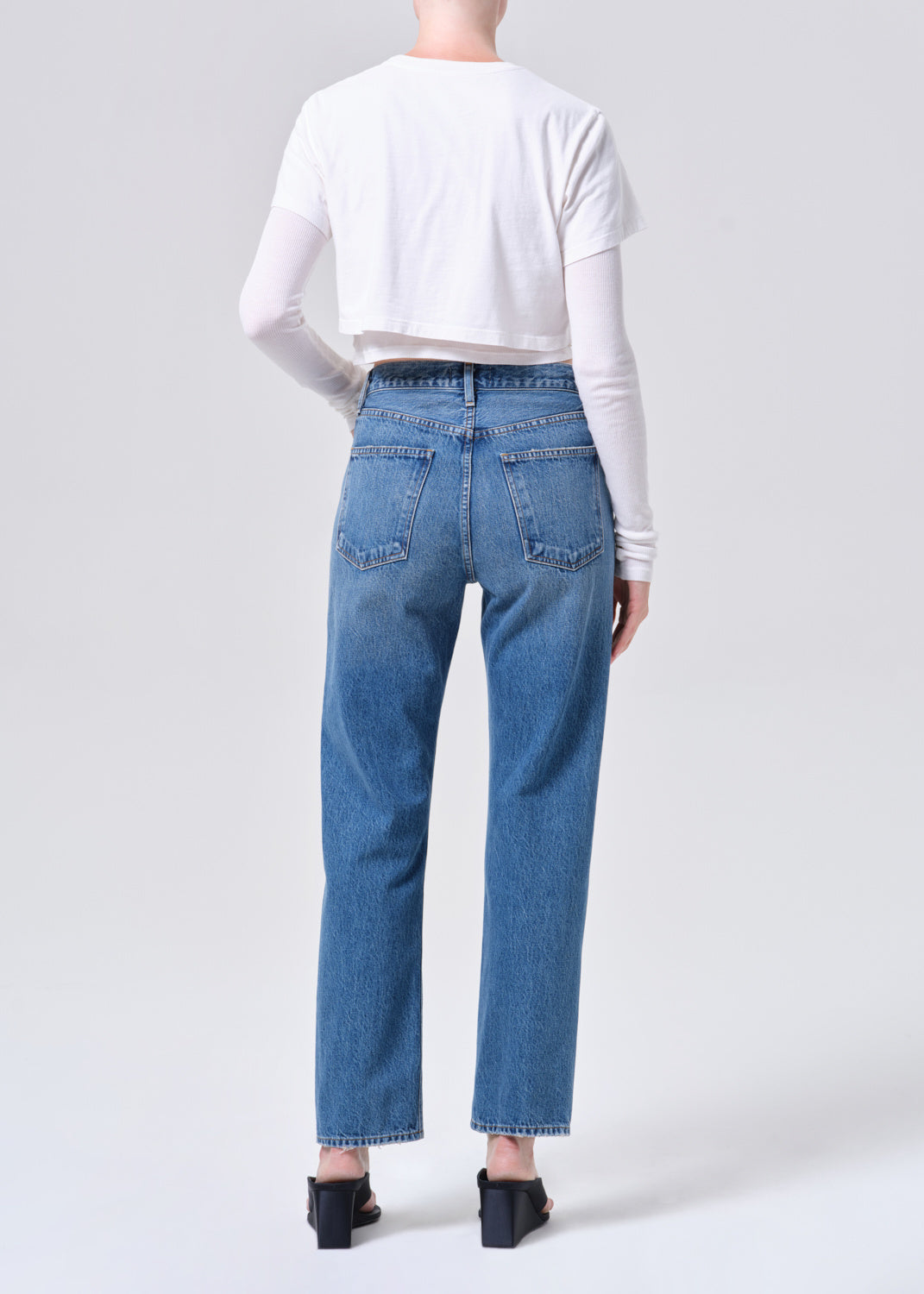 Woman in blue jeans