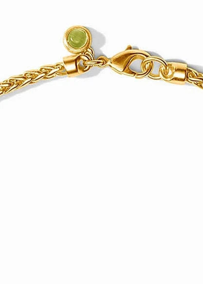 green and gold necklace