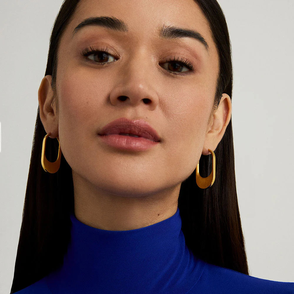 Crosby Hinged Huggie Hoops
