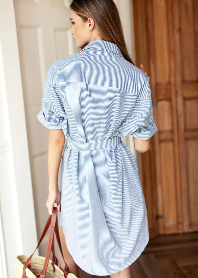 Button Down T Shirt Dress