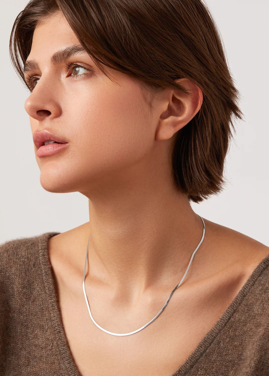 Zeina Slim Chain - Platinum