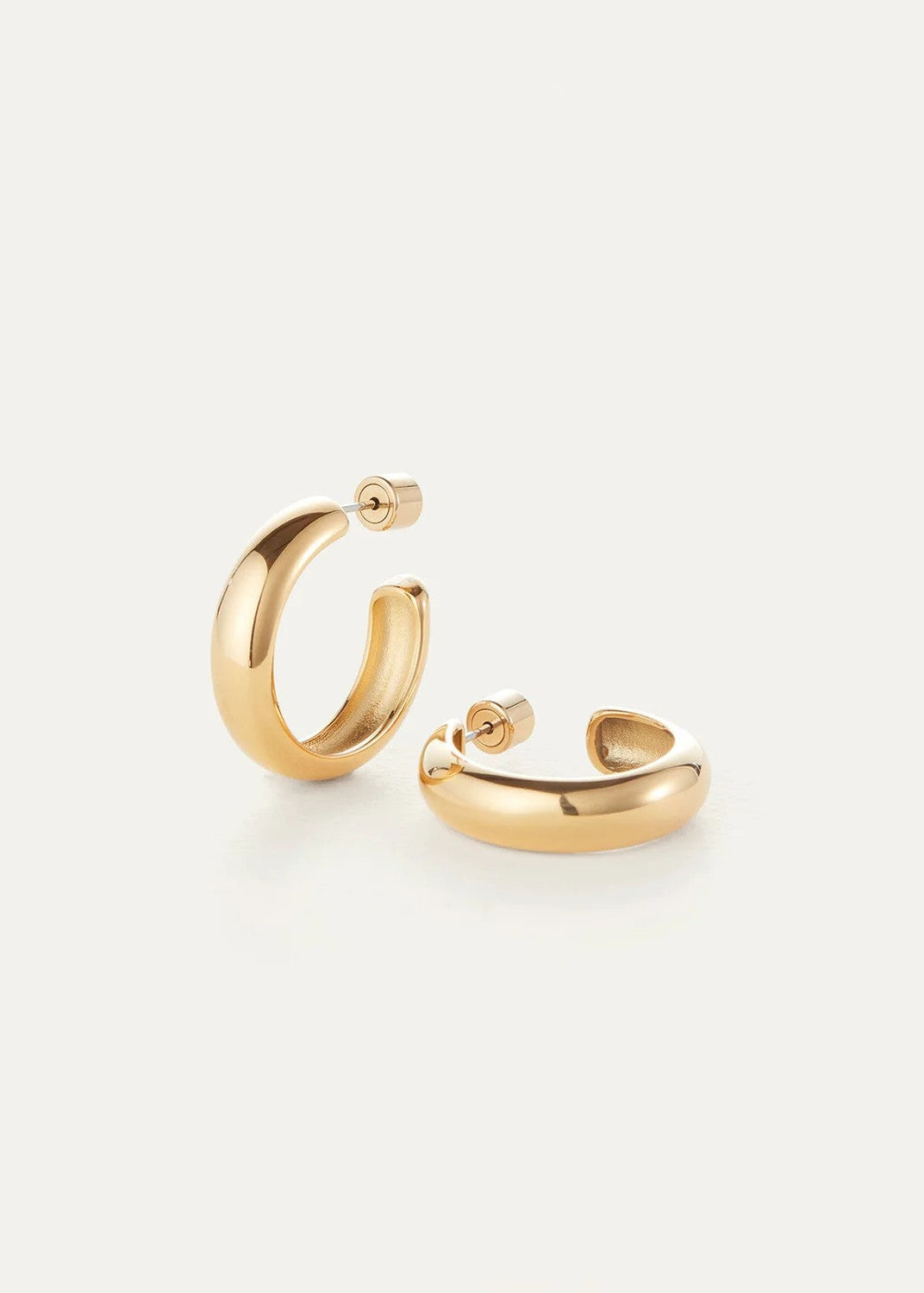 Staple Hoops - Gold