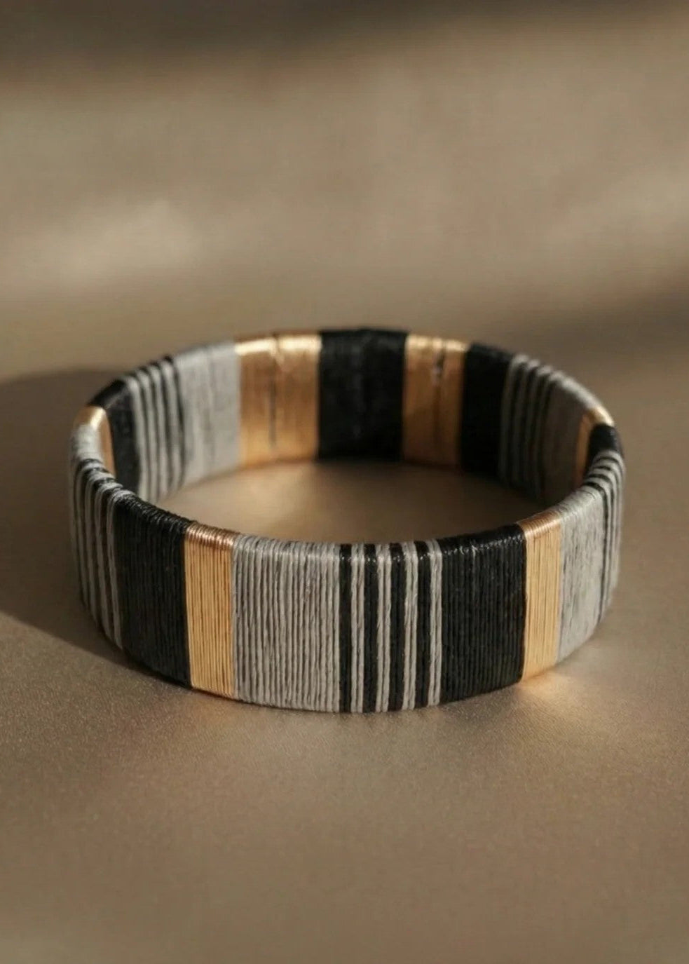 Juaca Bracelet Maxi - Grey/Black/Gold