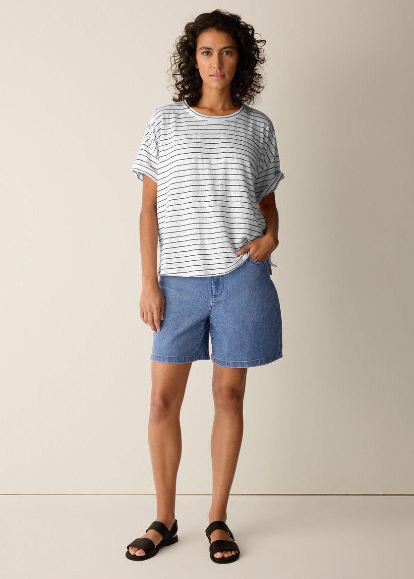 Organic Linen Jersey Stripe Box