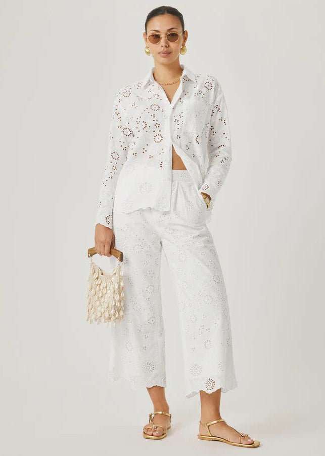Eyelet Button Down