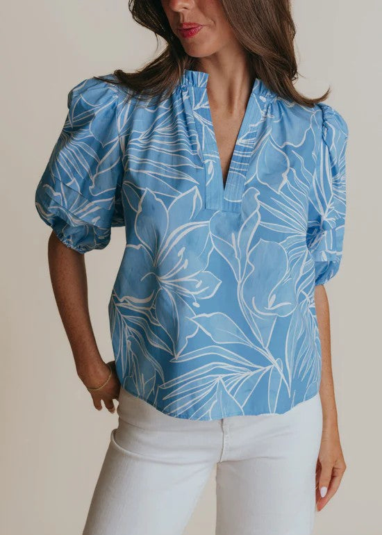 Alix Blouse - Laguna