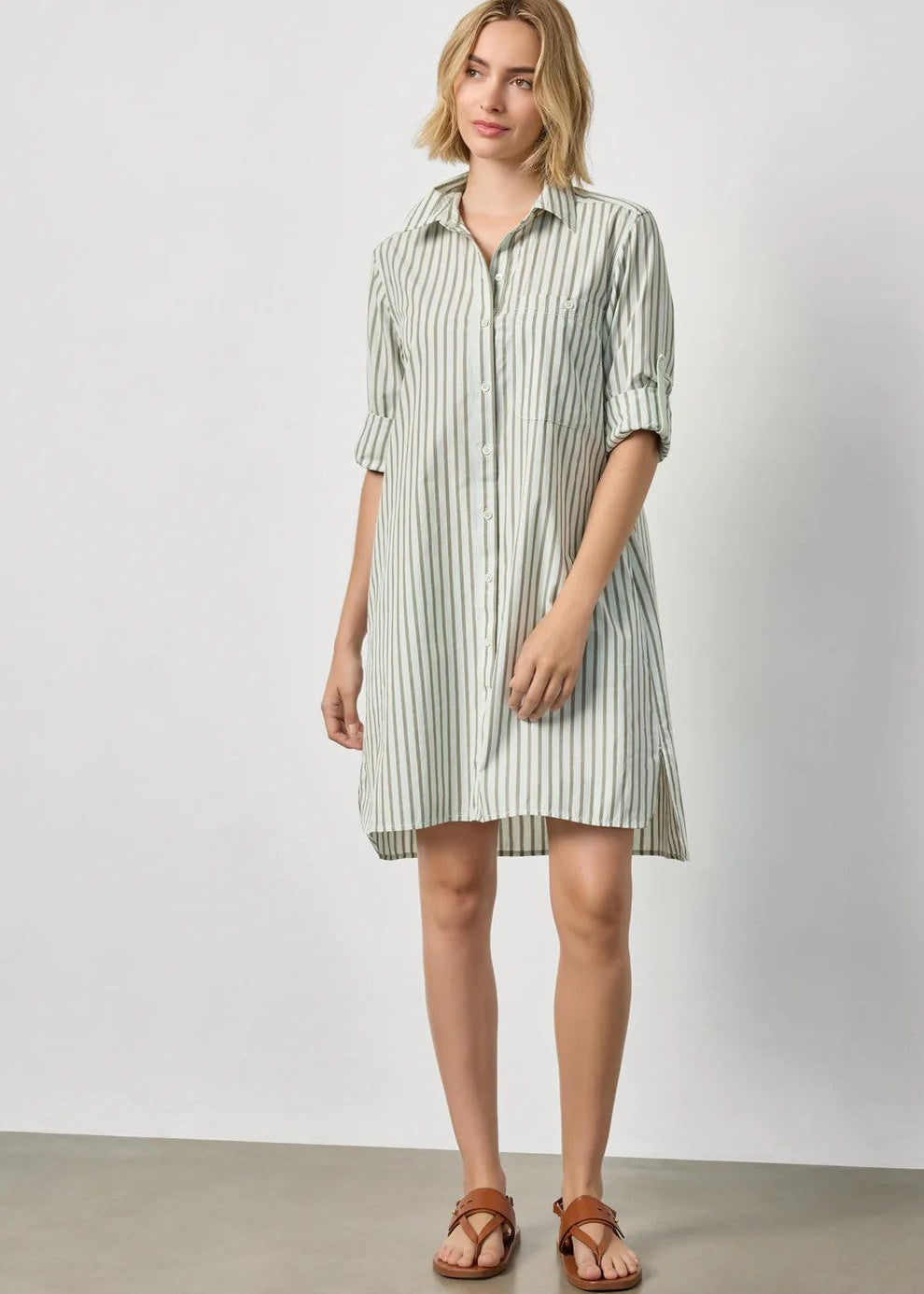 Stripe Shirt Dress