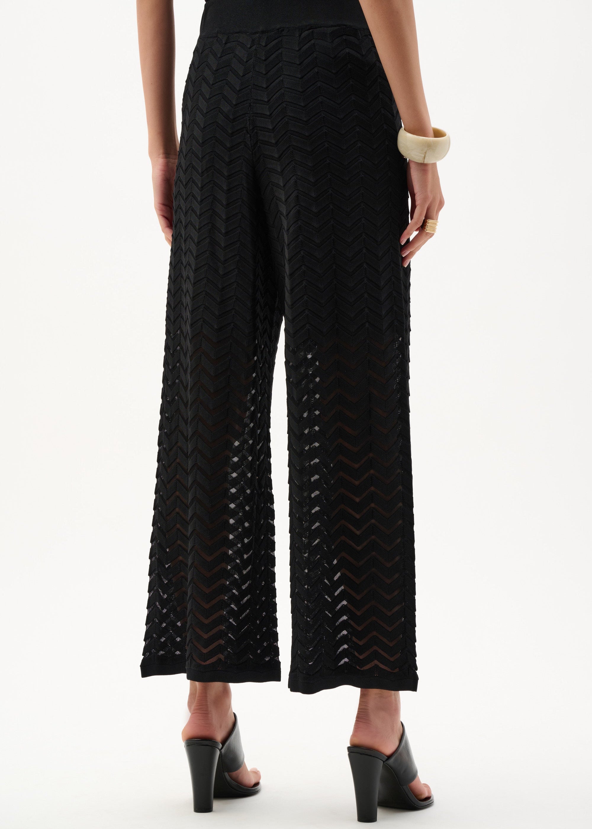 Chevron Stitch Culotte Pants