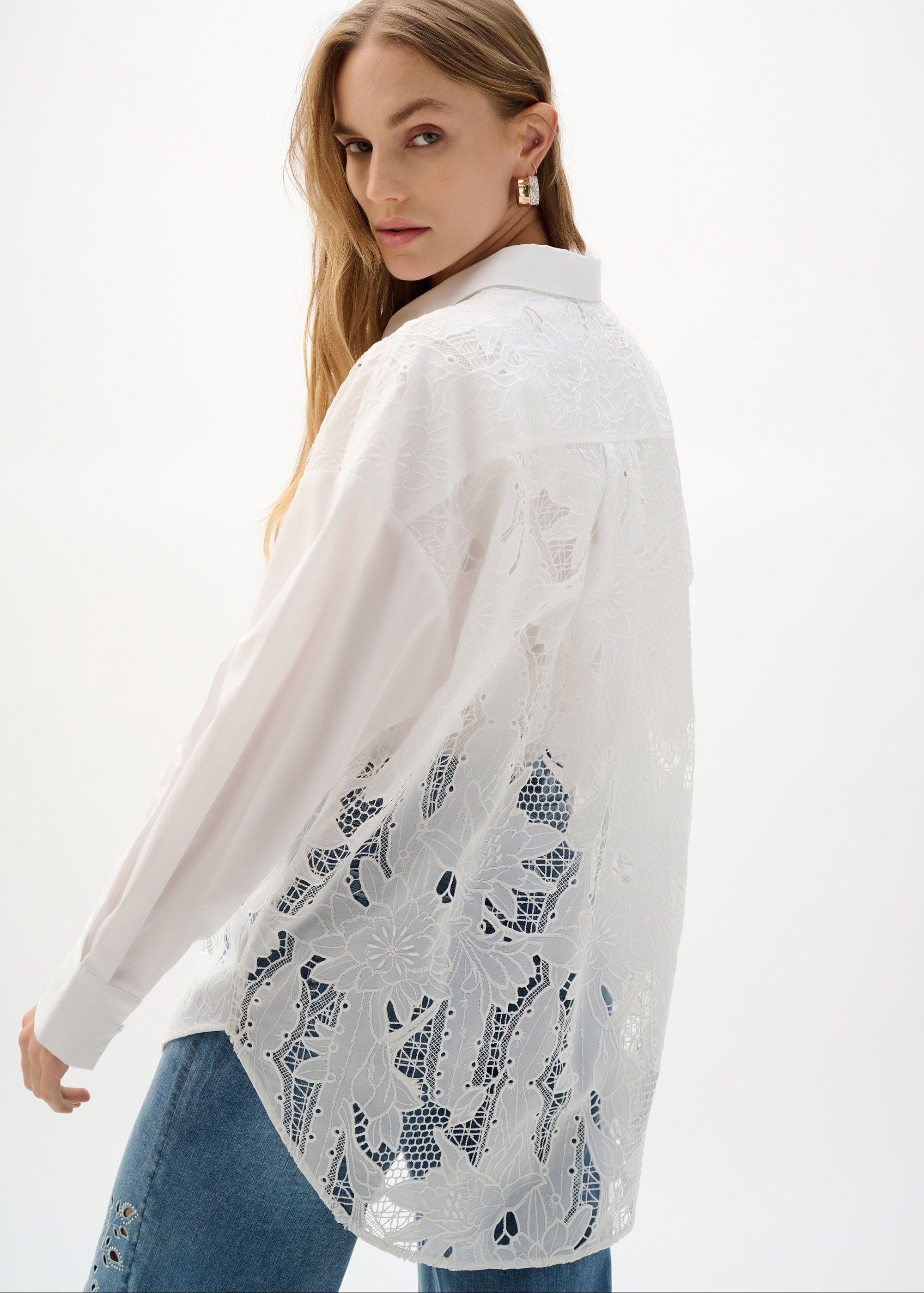 Cotton Lace Shirt