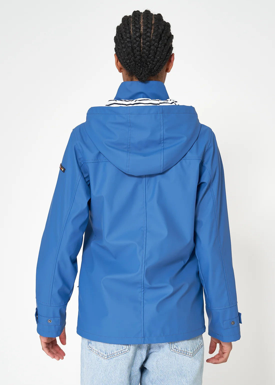 Raincoat with Stripe Lining - "High Tide"