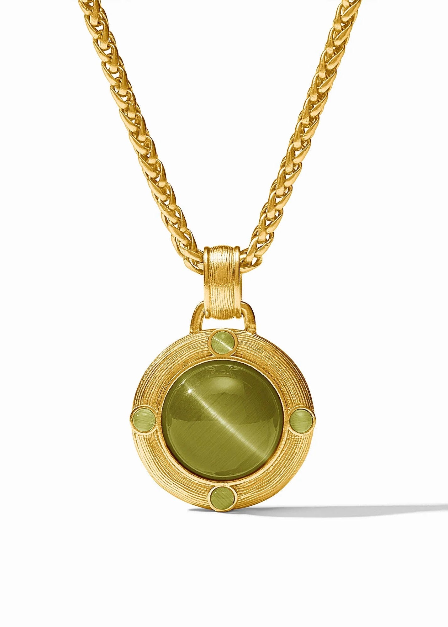green and gold necklace