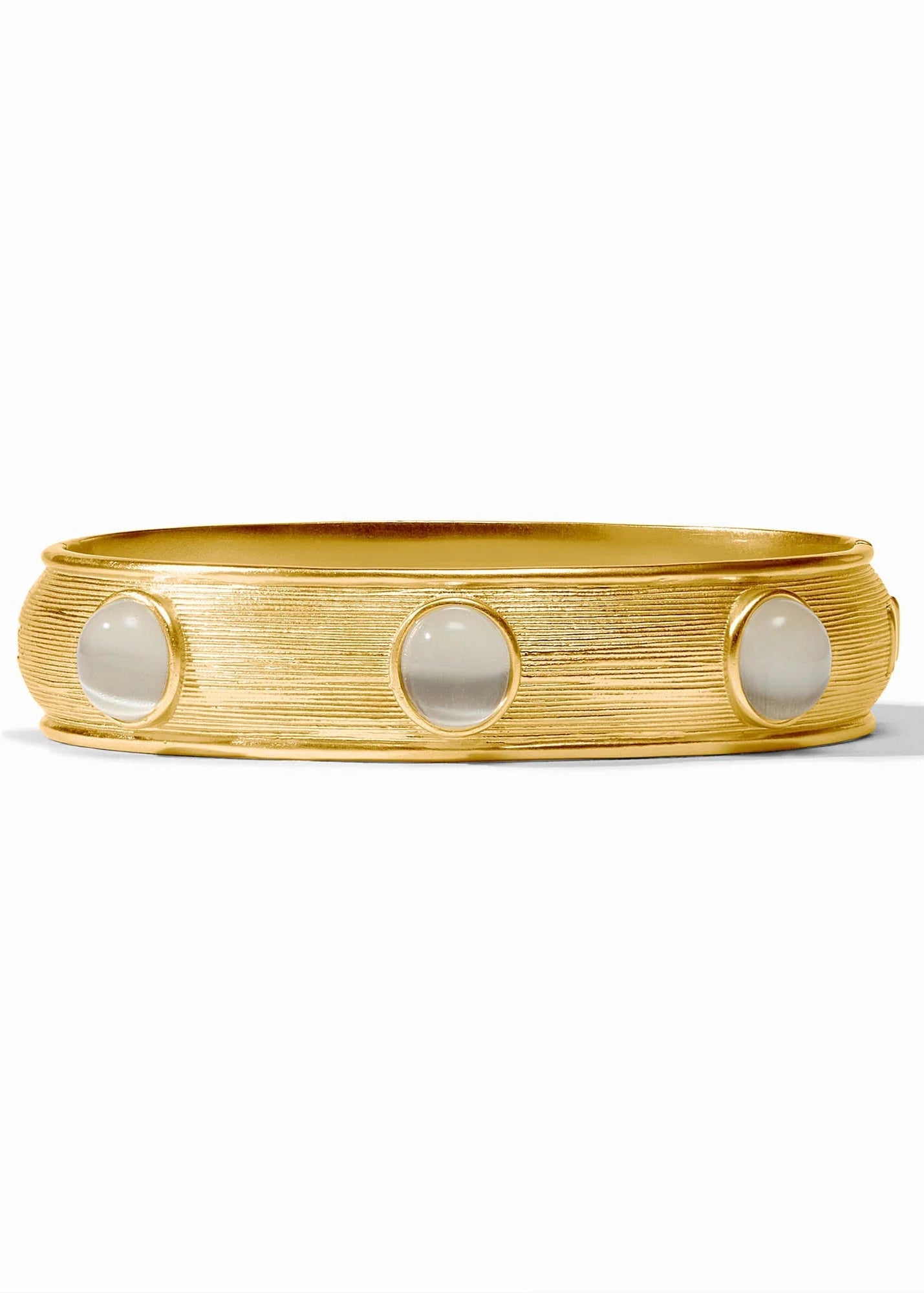 Gold braclet with ivory glass