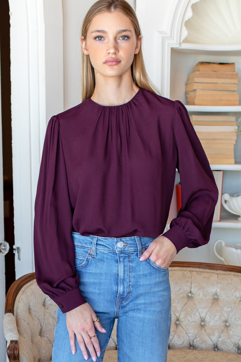 Gathered Neckline Top