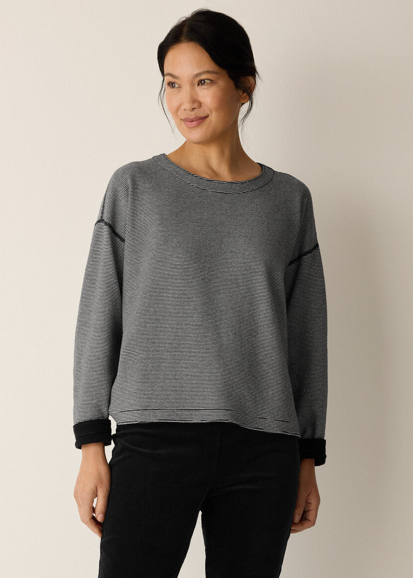 Round Neck Reversible Top