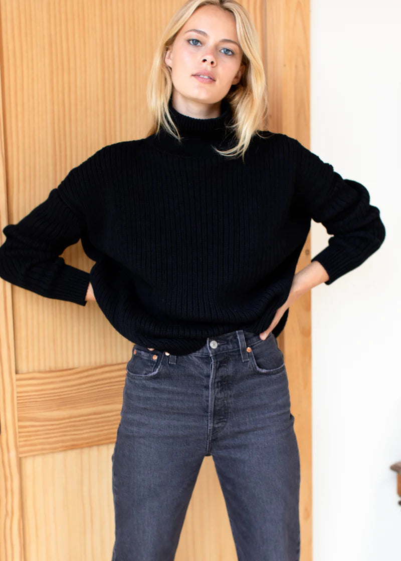 Carolyn Funnel Neck Sweater