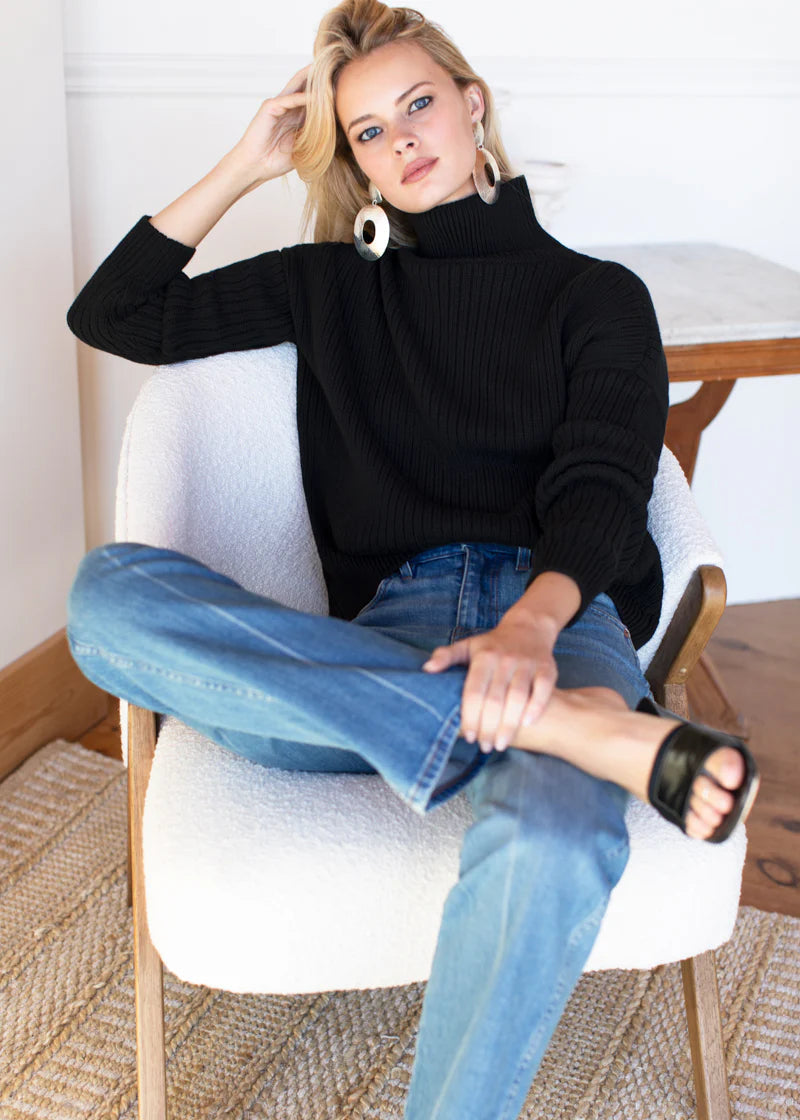 Carolyn Funnel Neck Sweater
