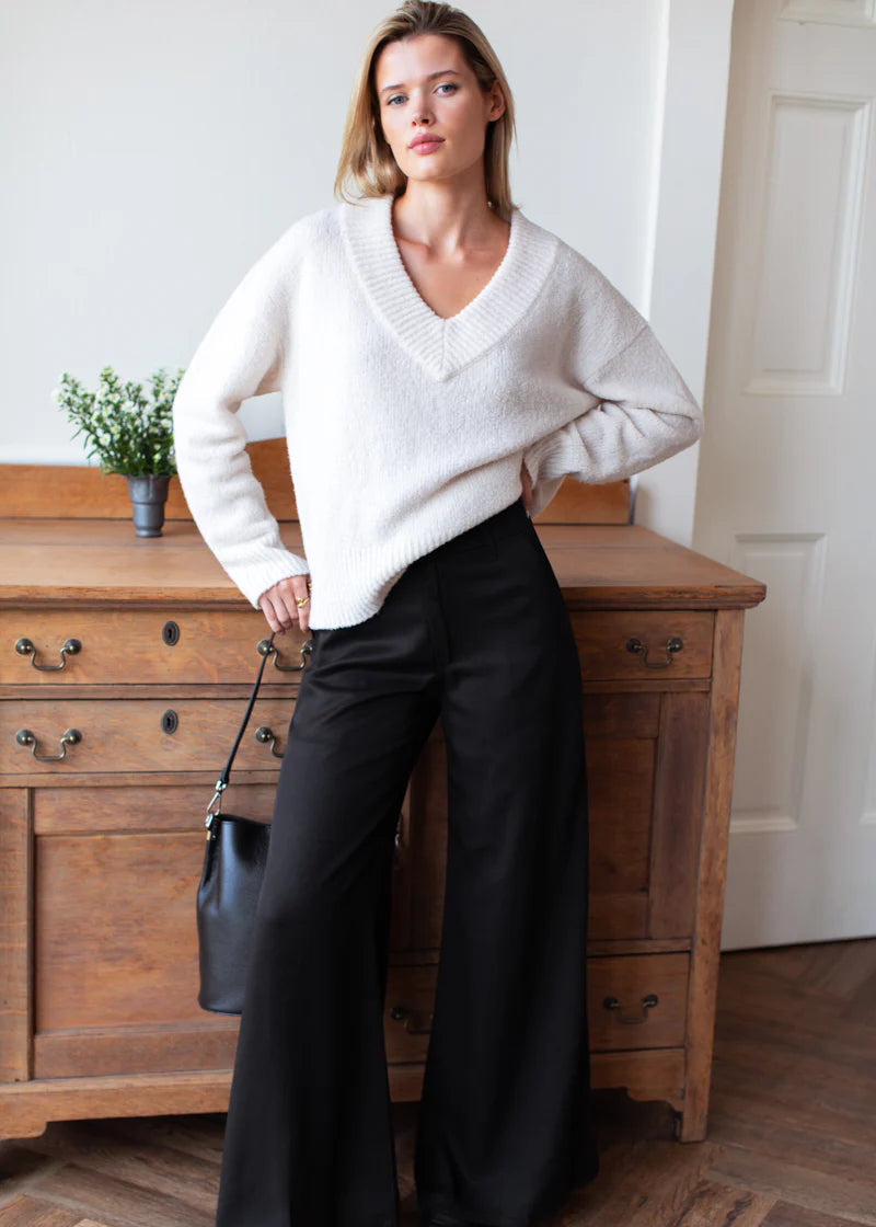 Boxy V Neck Sweater