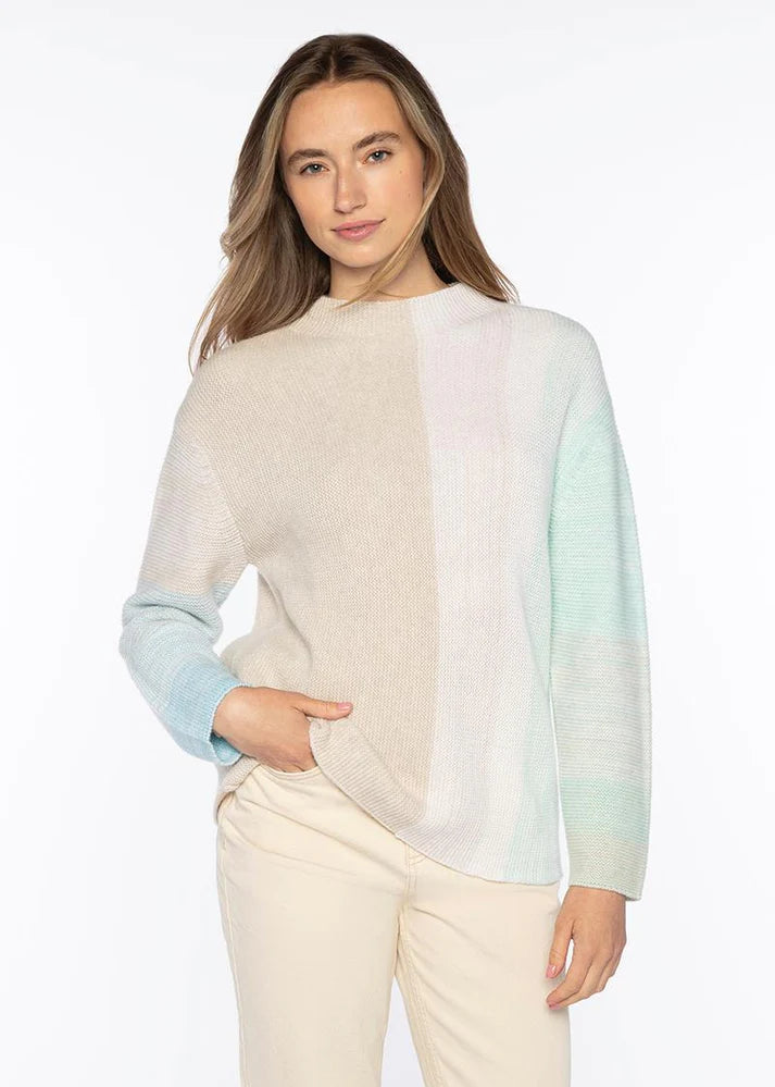 Ombre Garter High Crew