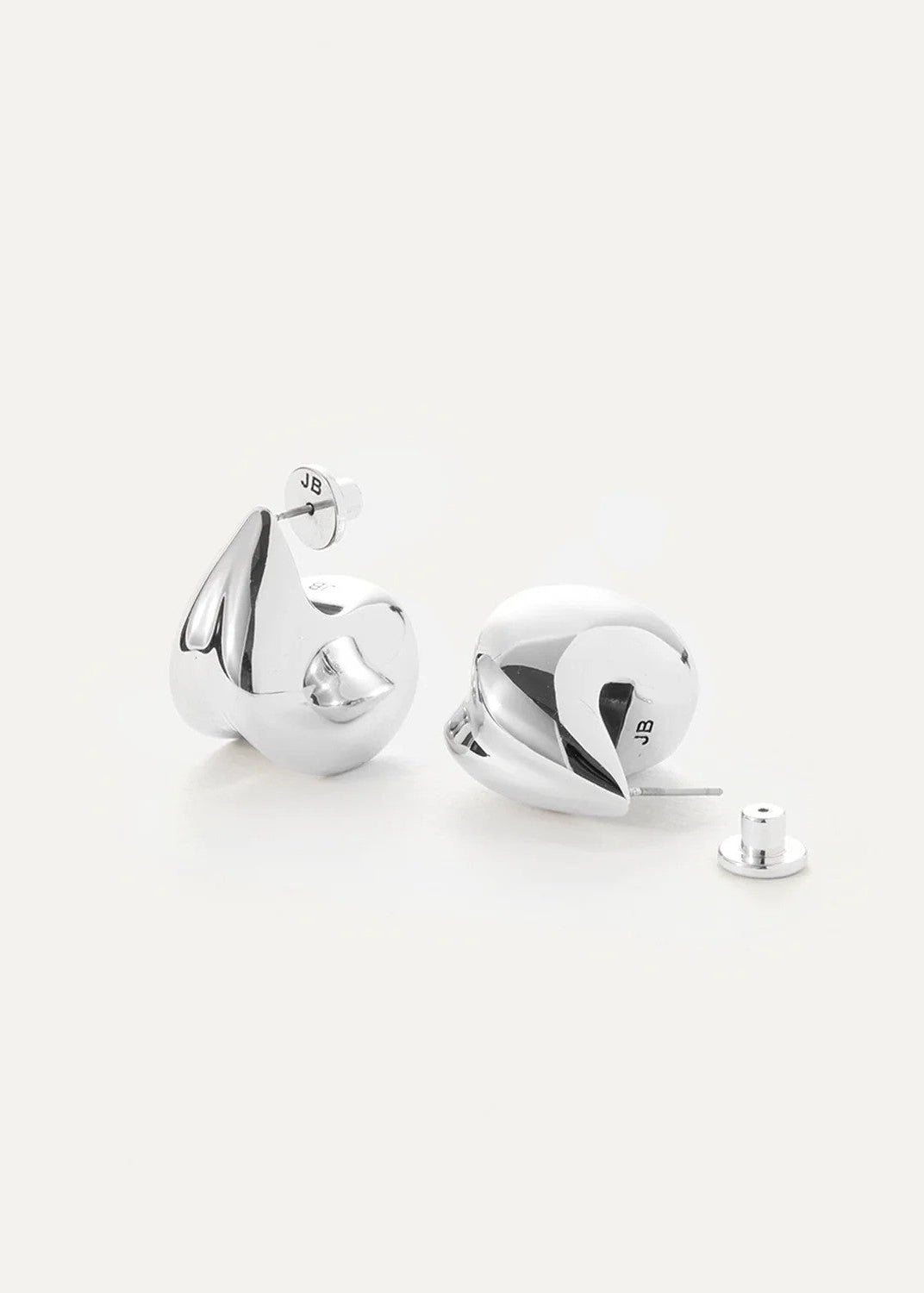 Nouveaux Puff Earrings - Silver
