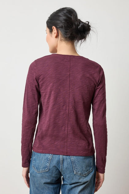 Long Sleeve V Neck Top