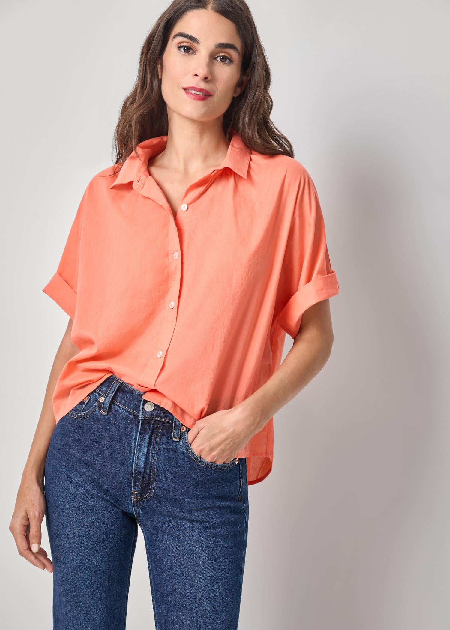 Elbow Sleeve Button Down