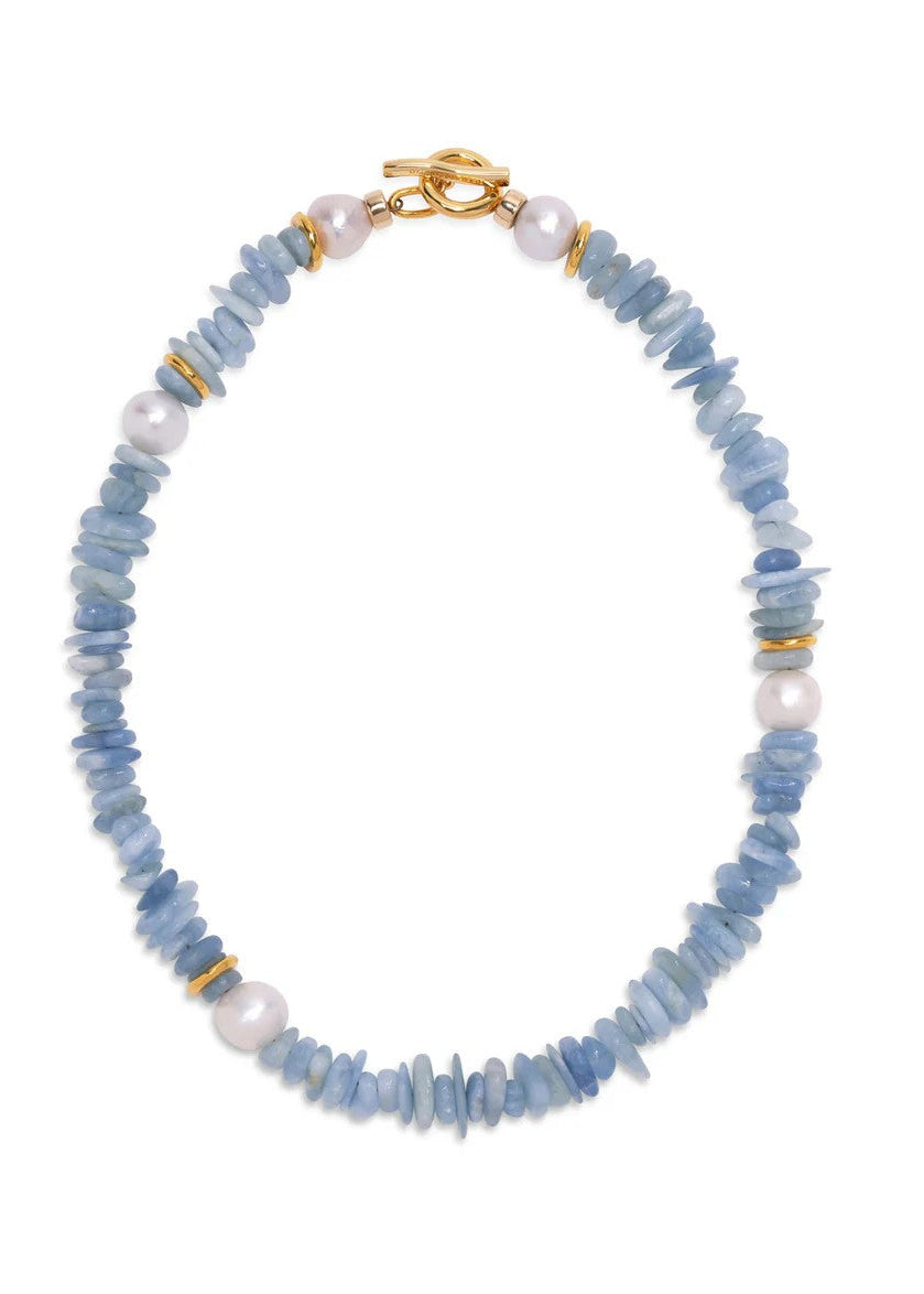 Mood Necklace in Aquamarine