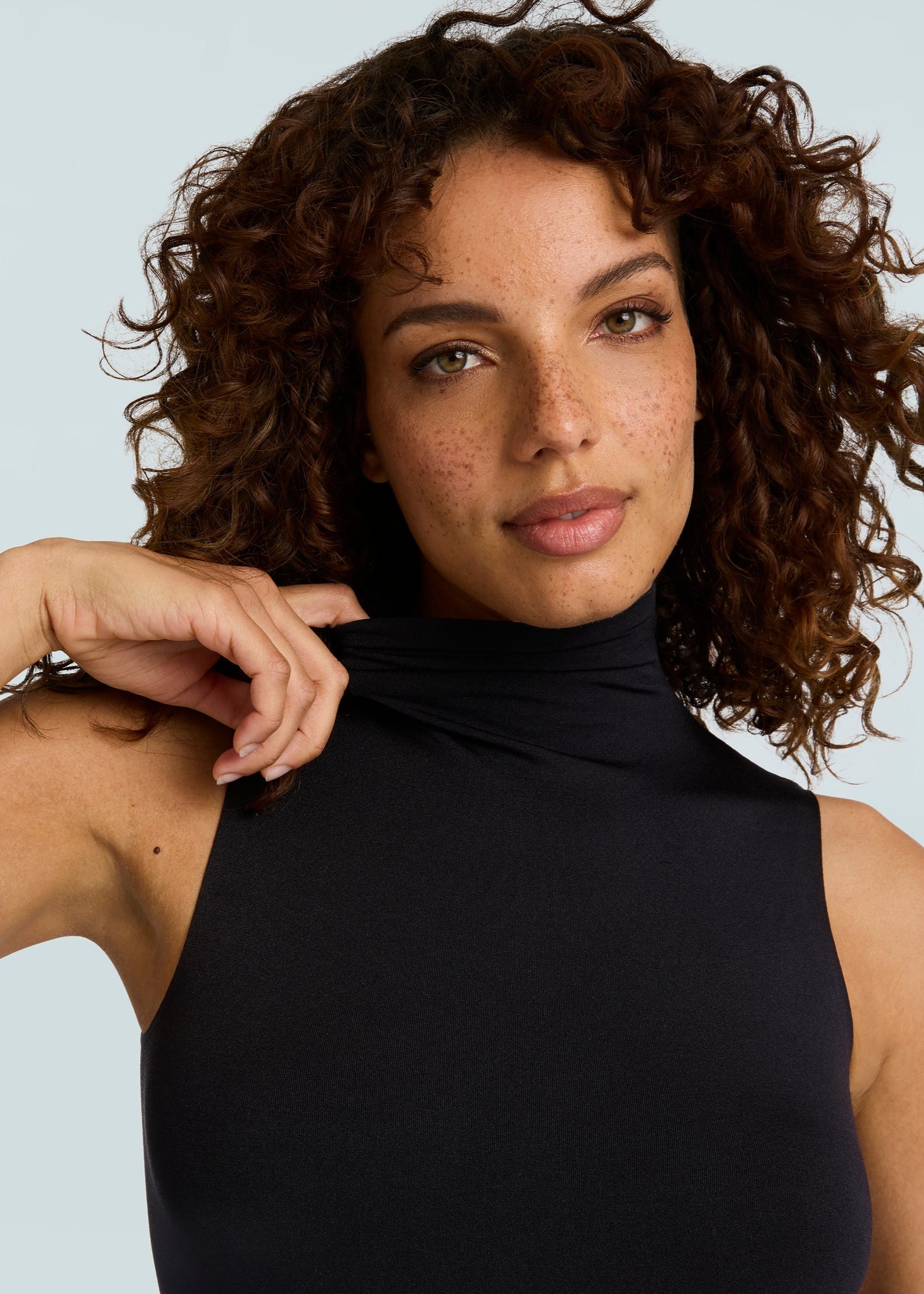 Prima Ballet Sleeveless Mockneck Bodysuit