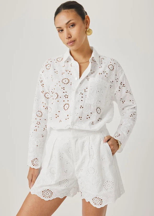 Eyelet Button Down
