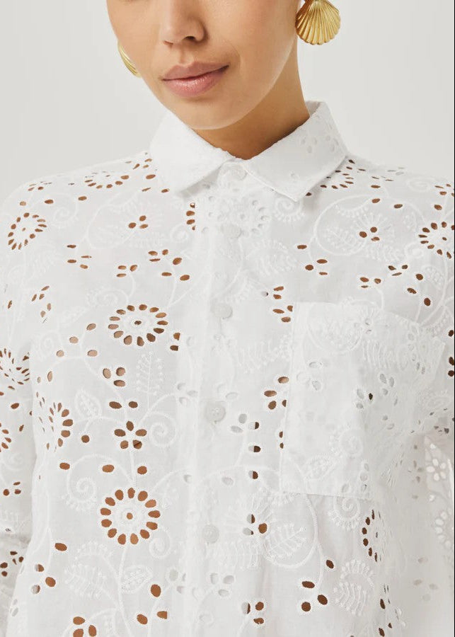 Eyelet Button Down