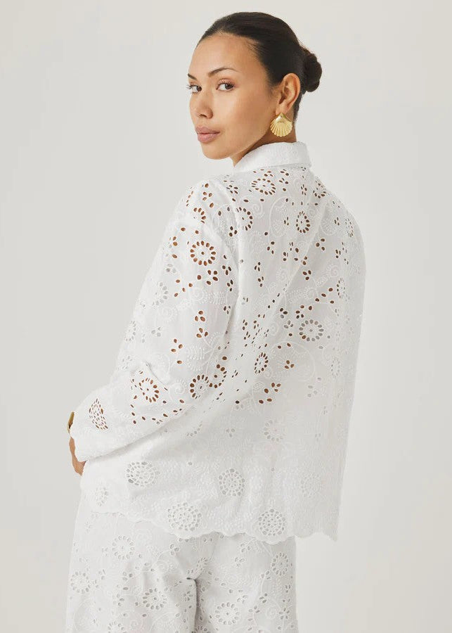 Eyelet Button Down