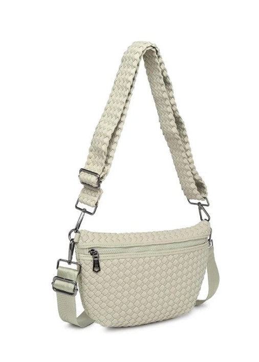Ethereal Woven Neoprene Bag - Sage