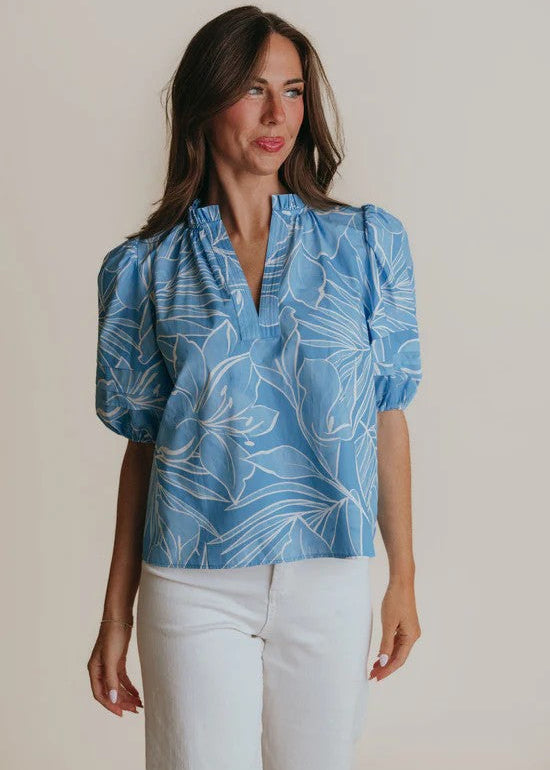 Alix Blouse - Laguna
