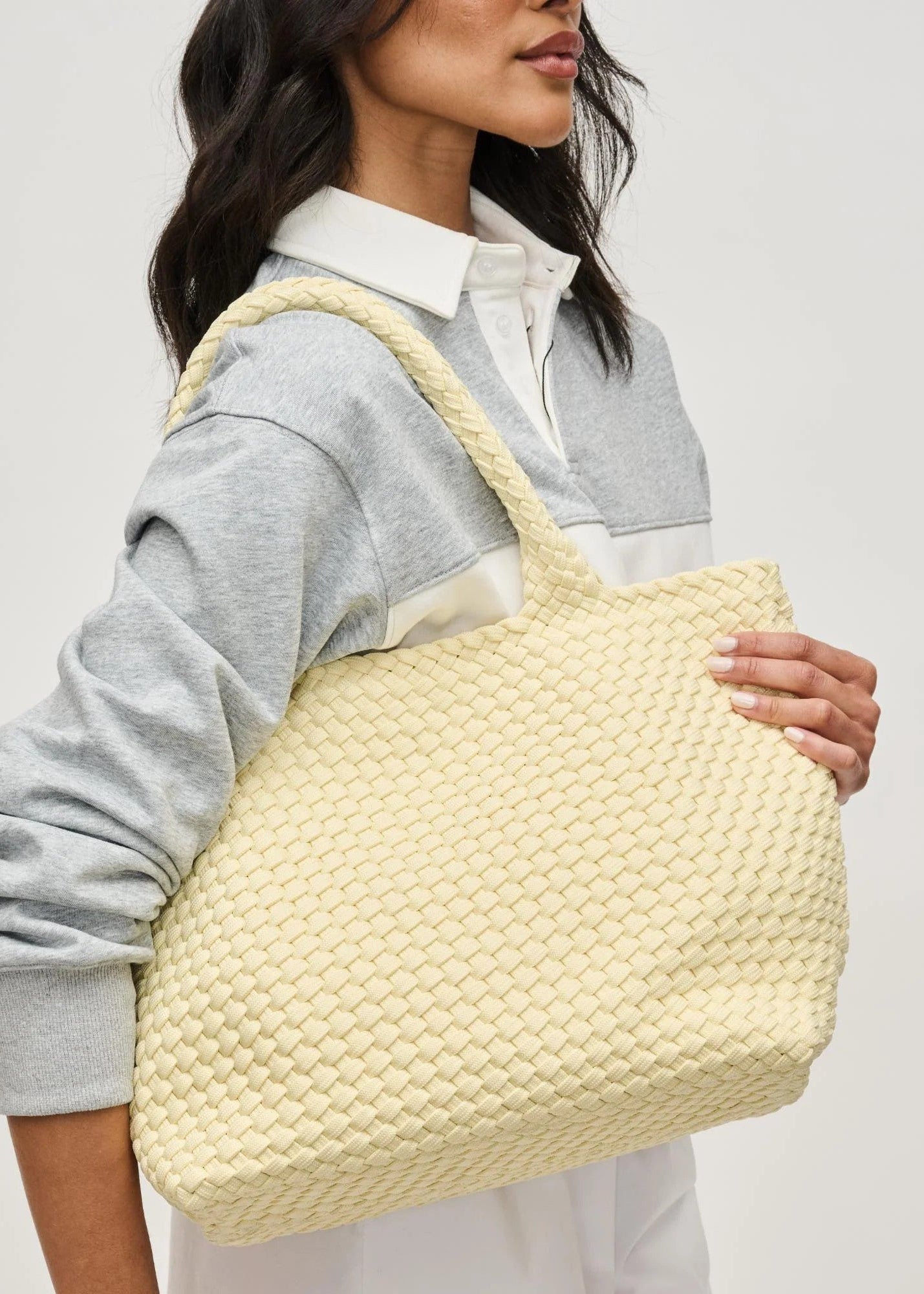 Sky's the Limit Medium Eco Tote "Butter"