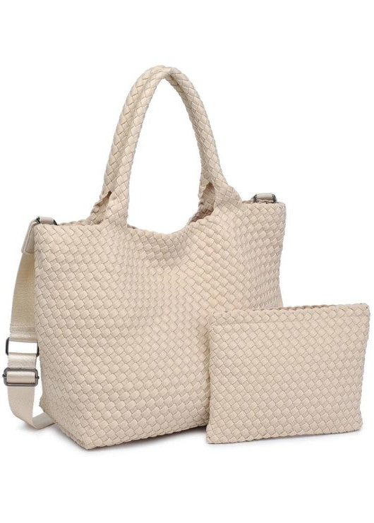 Medium Sky’s The Limit Tote - Cream