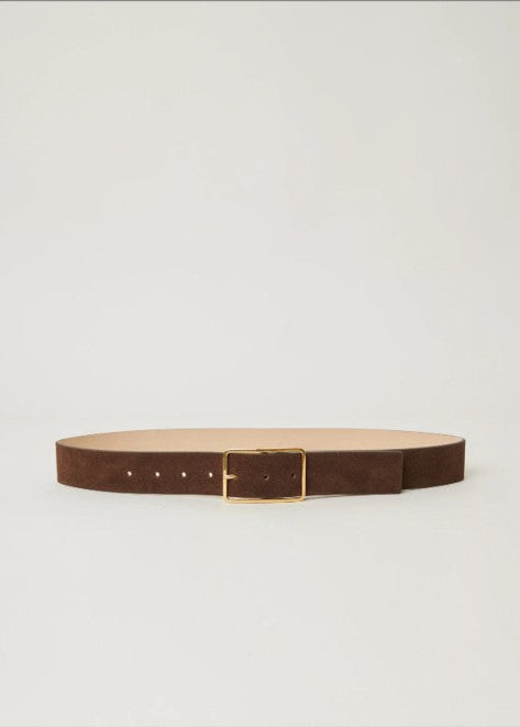 Milla Suede Belt "Chocolate Gold"