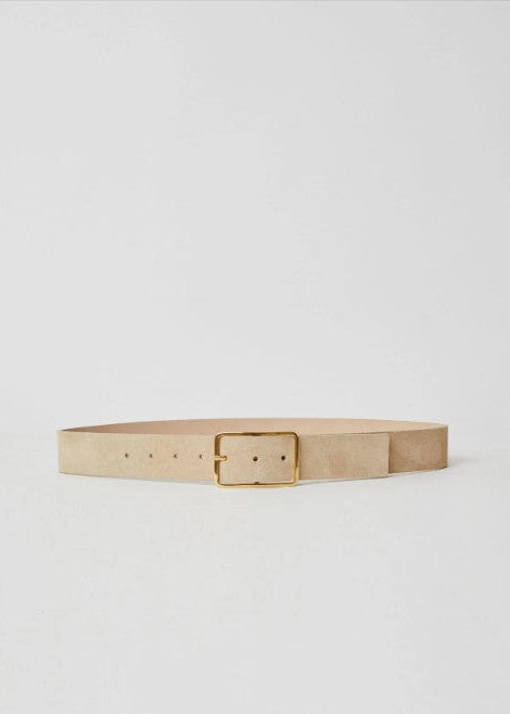 Milla Suede Belt "Light Sand Gold"