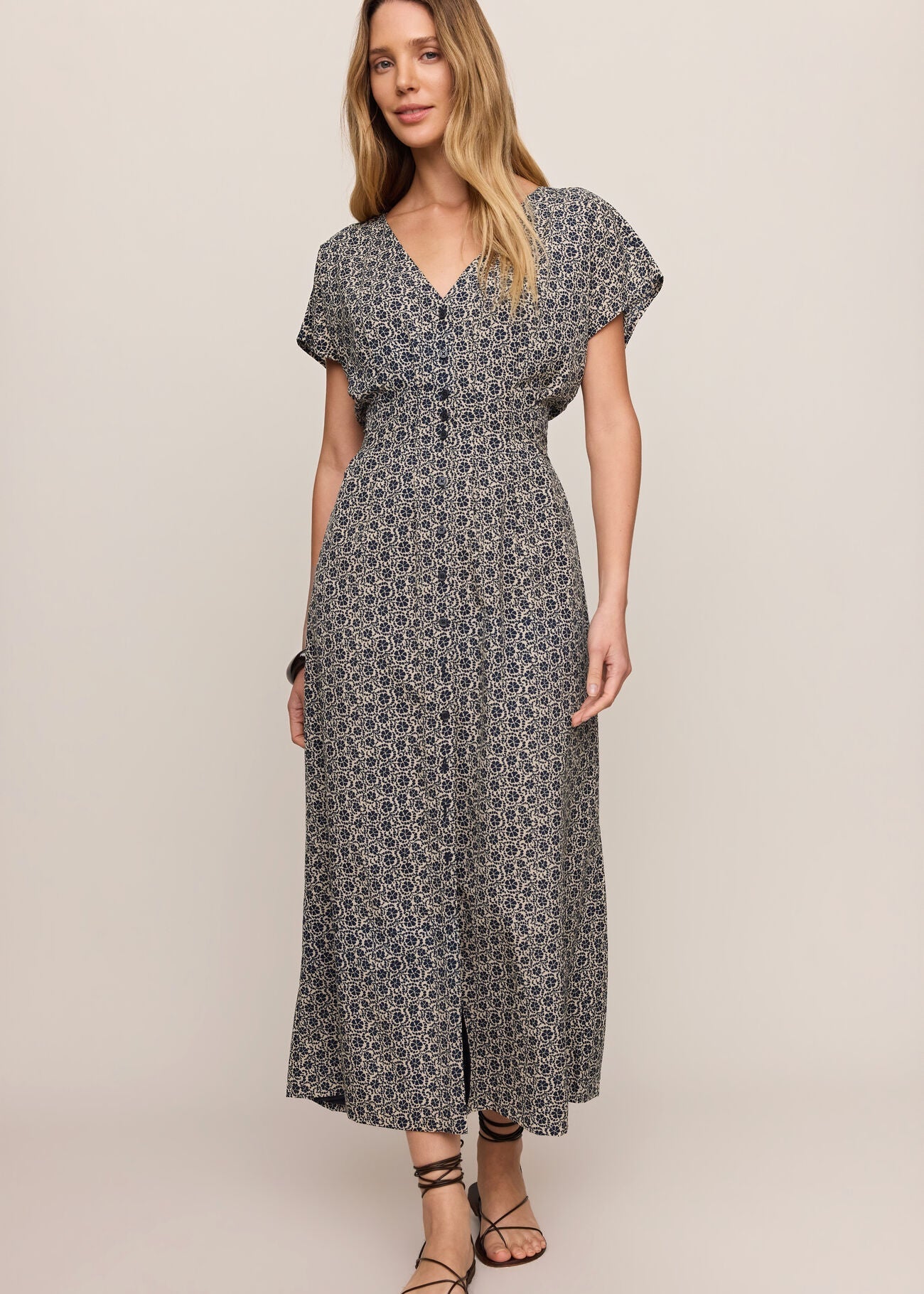 Woman in Floral Dress