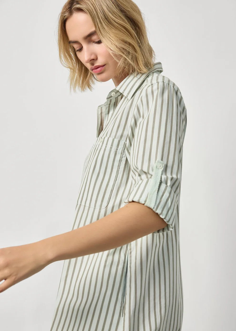 Stripe Shirt Dress